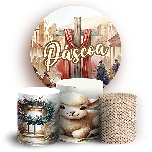 KIT Redondo e Trio - Páscoa - Sublimado 3D