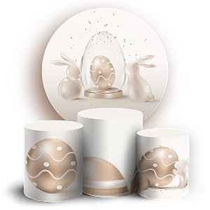 KIT Redondo e Trio - Páscoa - Sublimado 3D