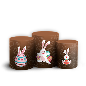 Trio Cilindro - Páscoa - Sublimado 3D