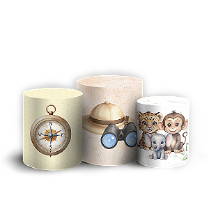 Trio Cilindro - Safari - Sublimado 3D