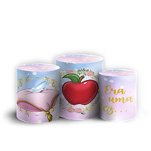 Trio Cilindro - Princesas - Sublimado 3D