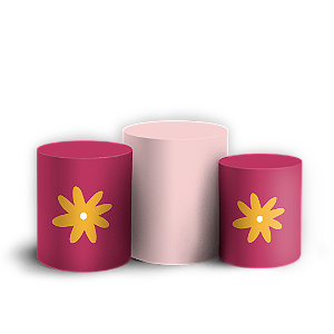 Trio Cilindro - Dia Das Mães - Sublimado 3D