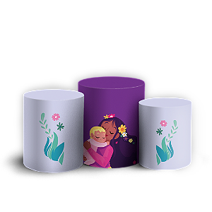 Trio Cilindro - Dia Das Mães - Sublimado 3D