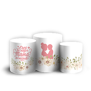 Trio Cilindro - Dia de la Madre - Sublimado 3D