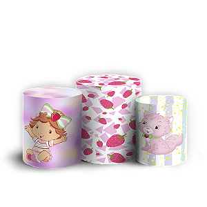 Trio Cilindro - Moranguinho Baby - Sublimado 3D