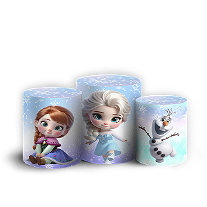 Trio Cilindro - Frozen - Sublimado 3D