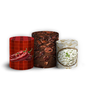 Trio Cilindro - Feijoada - Sublimado 3D