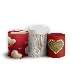 Trio Cilindro - Dia Das Mães - Sublimado 3D