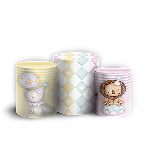 Trio Cilindro - Circo - Sublimado 3D