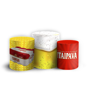 Trio Cilindro - Cerveja - Sublimado 3D