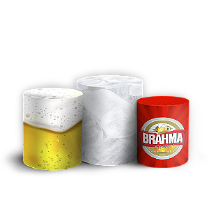 Trio Cilindro - Cerveja - Sublimado 3D