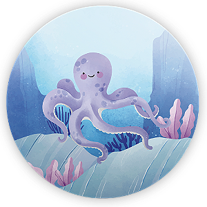 Capa Mini Painel Sublimado - Fundo Do Mar