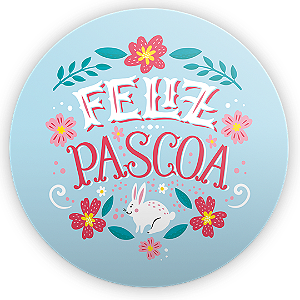 Painel Redondo - Pascoa  - Sublimado 3D