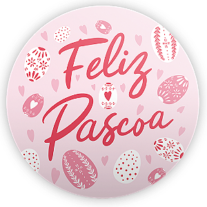 Painel Redondo - Pascoa  - Sublimado 3D