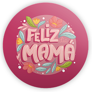 Painel Redondo - Dia Das Mães  - Sublimado 3D