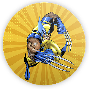 Painel Redondo - Wolverine - Sublimado 3D