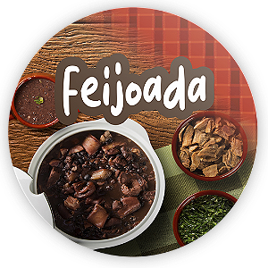 Painel Redondo - Feijoada - Sublimado 3D