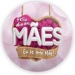 Painel Redondo - Dia Das Mães - Sublimado 3D