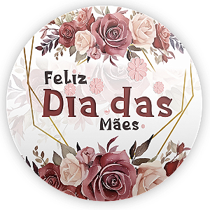 Painel Redondo - Dia Das Mães - Sublimado 3D