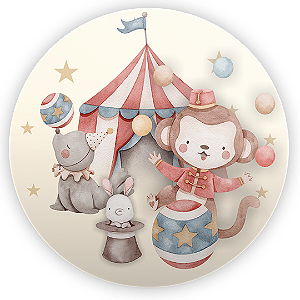 Painel Redondo - Circo - Sublimado 3D