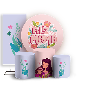 KIT Redondo Trio e Faixa - Dia Das Mães - Sublimado 3D