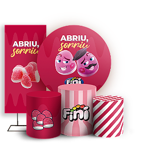 KIT Redondo Trio e Faixa - Doces Fini - Sublimado 3D