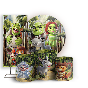 KIT Redondo Trio e Faixa - Shrek - Sublimado 3D