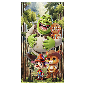 Faixa Lateral - Shrek - Sublimado 3D