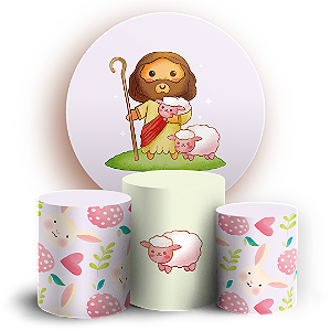 KIT Redondo e Trio - Pascoa  - Sublimado 3D