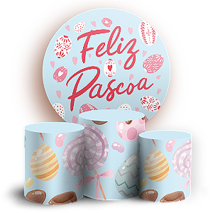 KIT Redondo e Trio - Pascoa  - Sublimado 3D