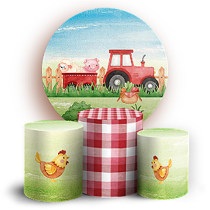 KIT Redondo e Trio - Fazendinha  - Sublimado 3D