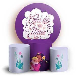KIT Redondo e Trio - Dia Das Mães  - Sublimado 3D