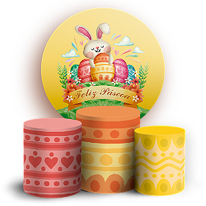 KIT Redondo e Trio - Páscoa  - Sublimado 3D