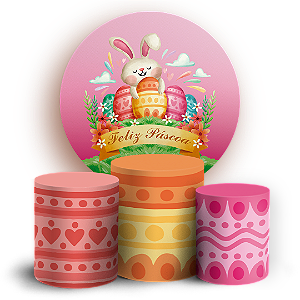 KIT Redondo e Trio - Páscoa  - Sublimado 3D