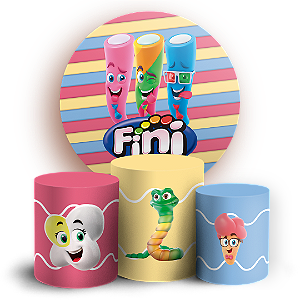 KIT Redondo e Trio - Doces Fini  - Sublimado 3D