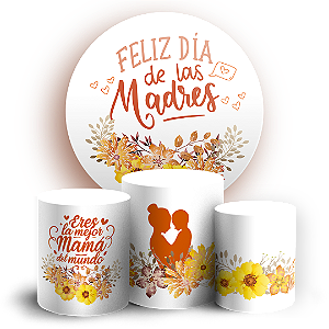 KIT Redondo e Trio - Dia de la Madre  - Sublimado 3D