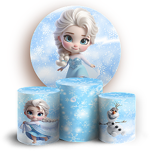 KIT Redondo e Trio - Frozen - Sublimado 3D