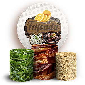 KIT Redondo e Trio - Feijoada - Sublimado 3D
