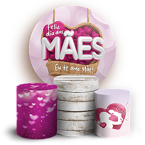 KIT Redondo e Trio - Dia Das Mães - Sublimado 3D