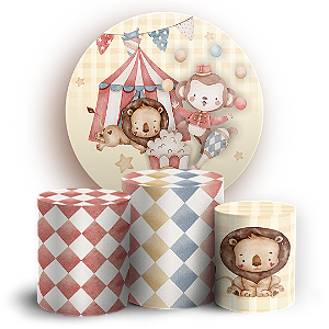 KIT Redondo e Trio - Circo - Sublimado 3D