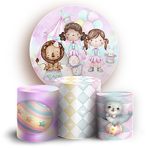 KIT Redondo e Trio - Circo - Sublimado 3D