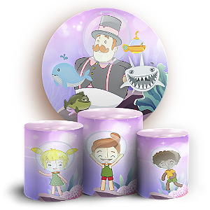 KIT Redondo e Trio - Bita Fundo Do Mar - Sublimado 3D