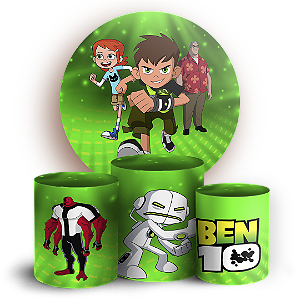 KIT Redondo e Trio - Ben 10 - Sublimado 3D
