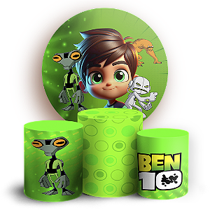 KIT Redondo e Trio - Ben 10 - Sublimado 3D