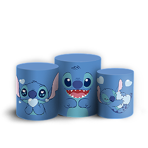 Trio Cilindro - Lilo Stitch Angel - Sublimado 3D