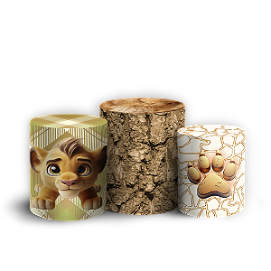 Trio Cilindro - Rei Leão - Sublimado 3D