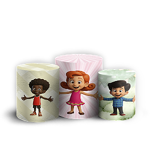 Trio Cilindro - 3 Palavrinhas - Sublimado 3D