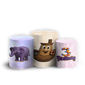 Trio Cilindro - 3 Palavrinhas - Sublimado 3D