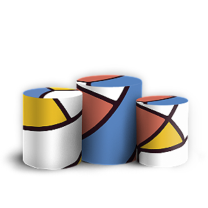 Trio Cilindro - Volei - Sublimado 3D