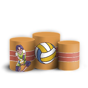 Trio Cilindro - Volei - Sublimado 3D